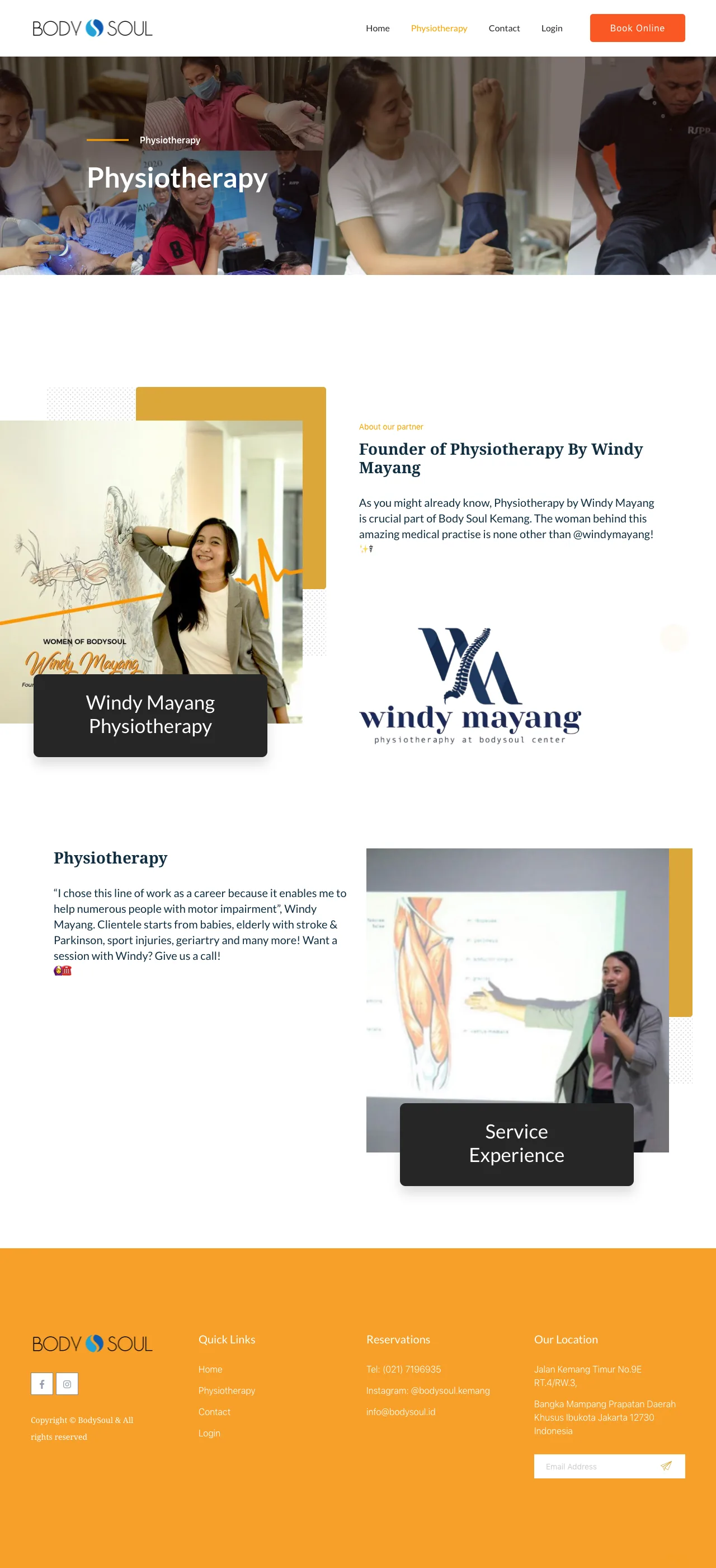 Physiotherapy Services & Specialist Catalog