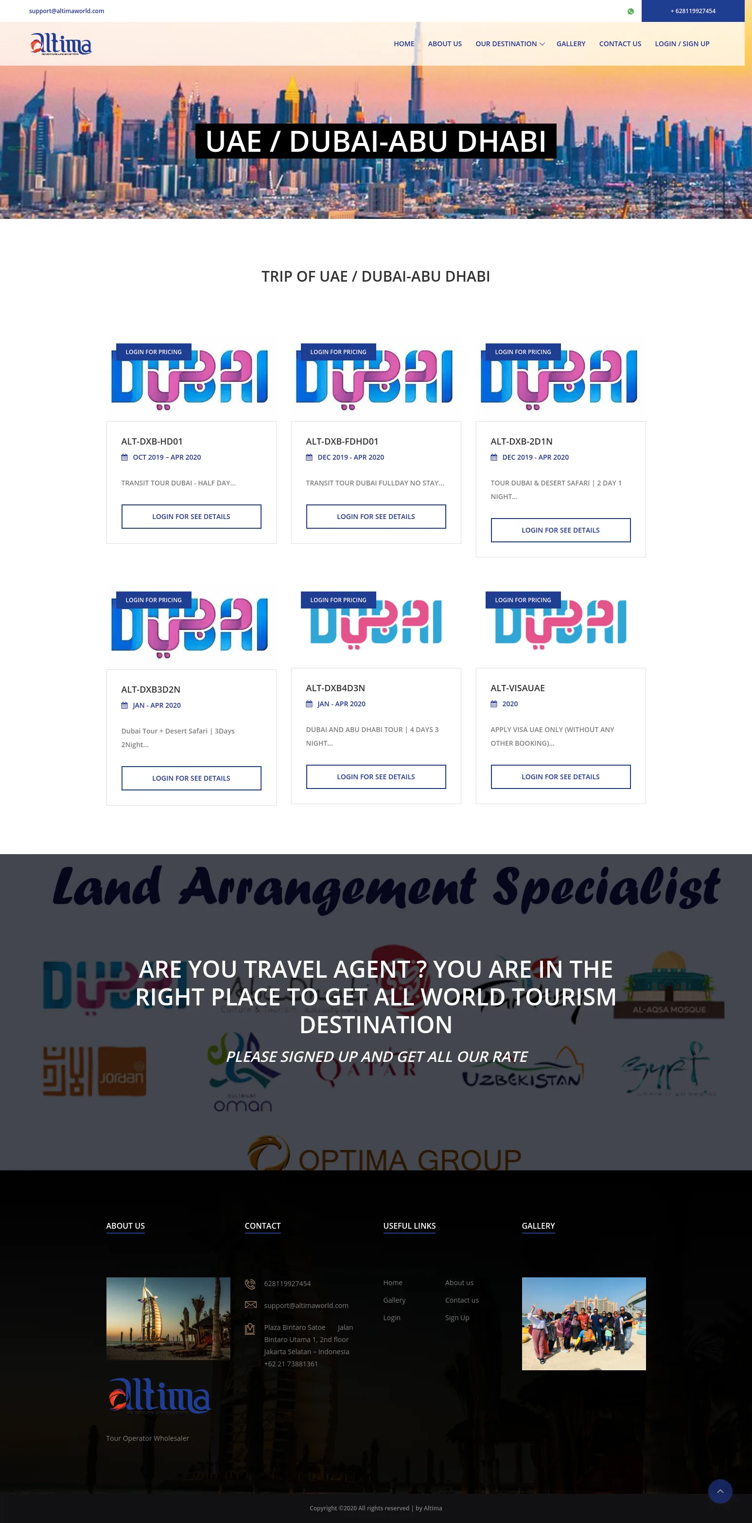 Destination Itinerary & Package Details